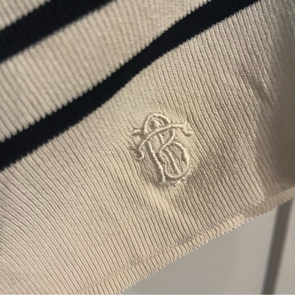 Tory Burch Stripped Viscose Long Sleeve Women’s Size XL - Picture 3 of 5